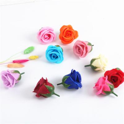 China Artificial Soap Flower Rose Flower Head Soap Rose Flower Handmade DIY Wedding Home Decoration Holiday and Party Supplies for sale