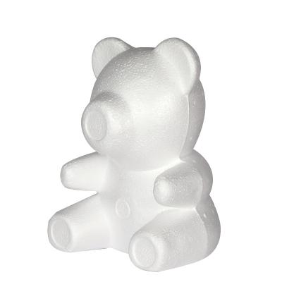 China Party Bear Decoration For Festival Decoration DIY Materials Craft Gift Decor 33cm 35cm White PE Styrofoam PE Styrofoam Model The Pink Bear for sale