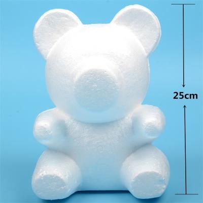 China Wholesale High Quality Diy Festival Decoration Valentine's Day Gifts Foam Bears Rose Flower Teddy Bears Expanded Polystyrene Material for sale