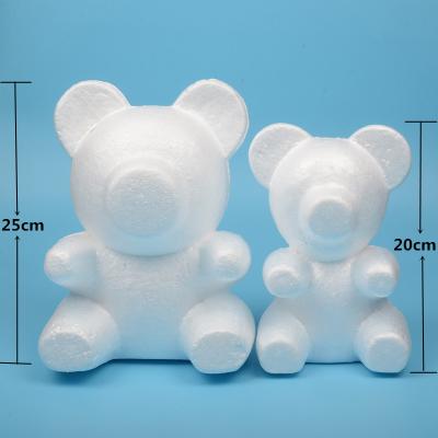 China Festival Decoration 200mm White Styrofoam Styrofoam Foam Bear Craft Modeling Balls For DIY Christmas Party Decoration Supplies Gifts for sale