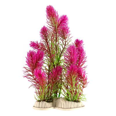 China Hot Sale Viable Green Aquatic Plant Artificial Plastic Grass For Fish Tank Decor Plants Aquarium Decor Water Artificial Weeds for sale