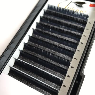 China Natural Long Ellipse Flat Lash 0.15 0.20 J Super Soft Since Different C D Eyelash Extensions Russian Volume Lashes for sale