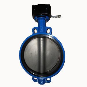 China 12IN Wafer Pattern Butterfly Valve Cast Iron Butterfly Valve Wafer CL150 for sale