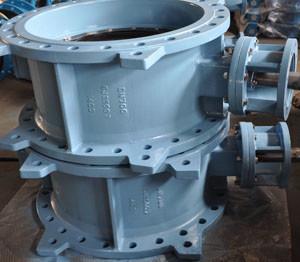 China EPDM Seated Flanged Type Butterfly Valve PN16 DN700 Bare Shaft for sale