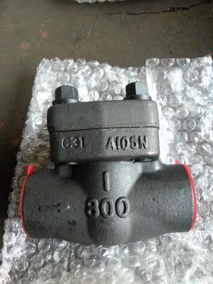 China ASTM A105N Forged Steel Swing Check Valve DN25 API 602,Trim no.5#,NPT Threaded,800LB for sale