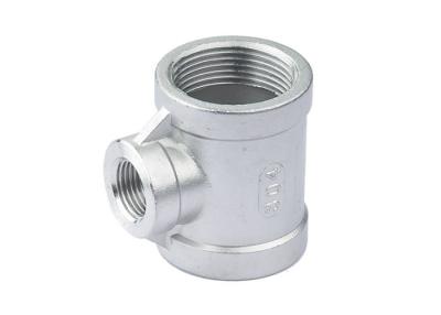 China Reliable SS Threaded Pipe Fittings Threaded End Reduced Tee CD-PF2994 for sale