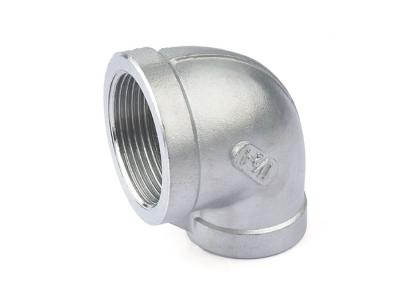 China Equal Shape SS Threaded Pipe Fittings Screwed Reducing 90 Degree Elbow for sale