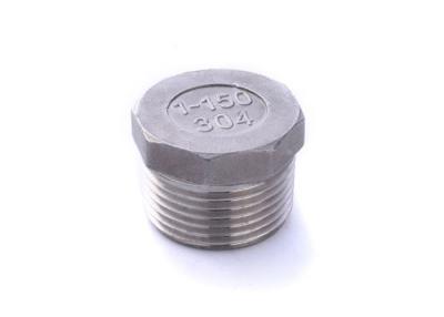 China Male Threaded Hexagon Head Plug  Stainless Steel Low Pressure 150 Lbs for sale