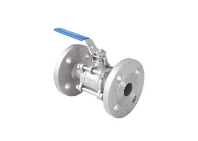 China Stainless Steel Flange Ball Valve 3PC for sale