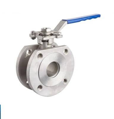 China Stainless Steel304,316,1.4408. Wafer Type Ball Valve Pn40, ISO5211 mounting Pad for sale