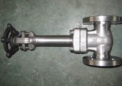 China Intergral flange Cryogenic Gate Valve Extended Bonnet F304 API 602 for sale