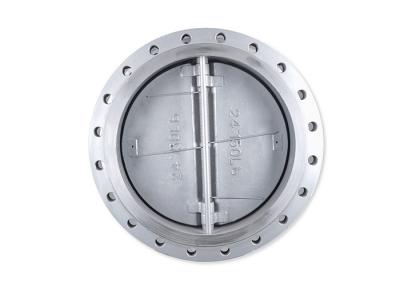 China Metal Seat Dual Plate Non Return Valve Cast Steel Body Wafer To PN16 for sale