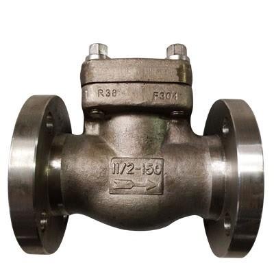 China Integral type Flanged Swing Check Valve 150LB DN25 A182 F316L,API602,BS1868 for sale