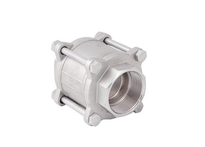 China 3 PC Ball Check Valve Stainless Steel 4 Inch F8 CF8M Material 1000WOG for sale