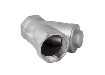 China BSPT Connection Industrial Check Valve Screwed Cover Y Type Check Valve 800 WOG CF8M material DN65 for sale