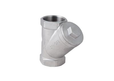 China BSPT Connection Y Strainers 800 PSI CF8 material DN50 ISO9001 CE Certificate for sale