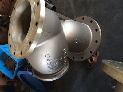 China asme b16.34 cast steel y strainer,bolt cover,b148 c95800 material,12inch,flanged,class 150 for sale