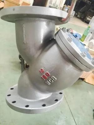 China ASME B16.34 Stainless Steel y Strainer ASTM A216 WCB Screen SS304,10inch,RF Flanged class 150 for sale