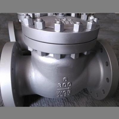 China Flanged Swing Check Valve,Bolt Cover,A216wcb body,13CR trim,bs1868,6inch,class 300 for sale