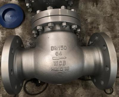 China Swing Check Valve Flanged Type,A216 WCB body,No.1#Trim,DN150 Presure PN64 for sale