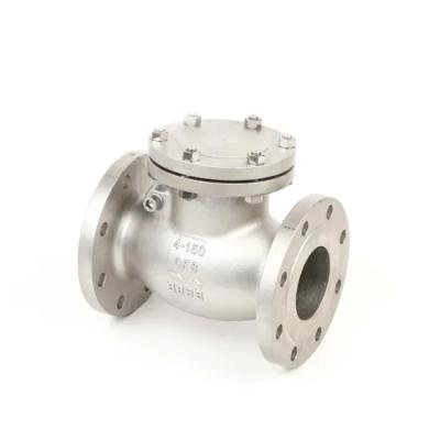 China stainless steel swing check valve,bs1868,a351 cf8,4inch,RF flanged to class 150lb for sale