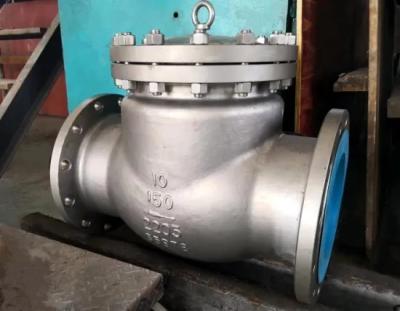 China bs1868 stainless steel swing check valve,2205 material,10inch,RF flanged to class 150lb for sale