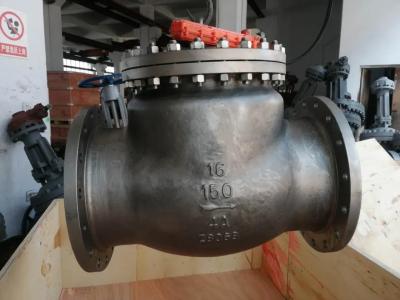 China API6D duplex stainless steel swing check valve,A890 4A material,16inch,RF flanged to class 150lb for sale