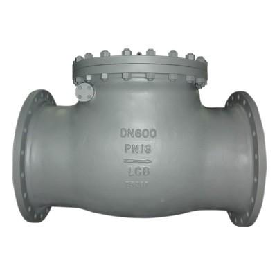 China ASTM A352 LCB Material Swing Check Valve, DN600, PN16, DIN 3356, RF Flanged Ends for sale