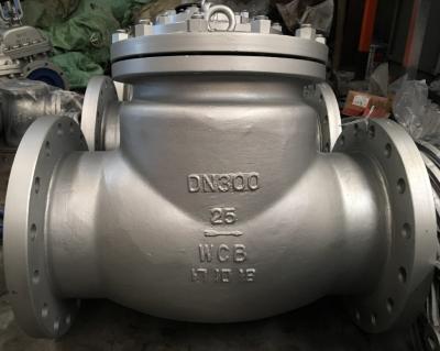 China ASTM A216WCB Material Swing Check Valve, DN300, PN25, DIN 3356, RF Flanged End for sale