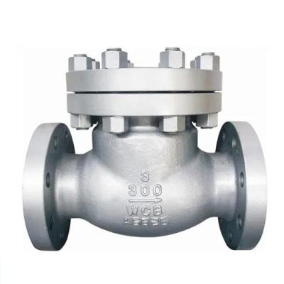 China BS1868 Cast Steel Swing Check Valve ASTM A216 WCB,13%Cr Trim 8#, 3 Inch RF,class 300LB for sale