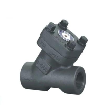 China API 602 Forged Steel y type lift check valve,bb,a105n ,socket welded,npt threaded,class 800 for sale