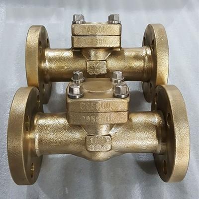 China ASTM B148 C95800 Forged type Swing Check Valve,1.1/2 Inch, 300 LB, RF,Integral flange for sale