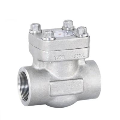 China Swing type forged Steel Check Valve Bolted bonnet,a182 f316l body,npt threaded,1inch,800lb for sale