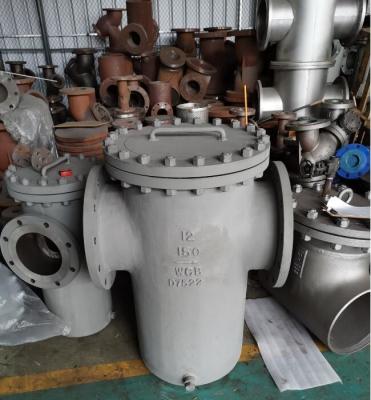 China ASME B16.34,Flanged Basket Strainer A216wcb Body,ss316 screen,12inch,class 150LB for sale