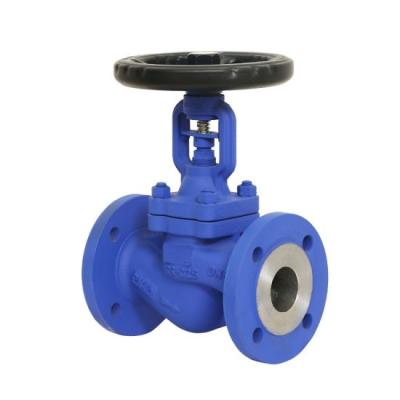 China DIN3356 Bellow seal bonnet Globe Valve,bolt bonnet,wcb,1.0619 material,dn80,pn40,flanged for sale