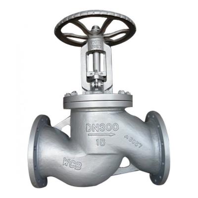 China Manual Bellow Seal Globe Valve,1.0619,a216wcb,din3356 standard,DN300,flanged to pn16 for sale