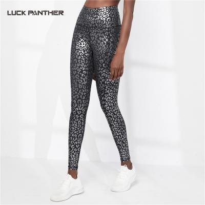 China New Breathable Stylish Full Waist Women Yoga Pants Leggings Printing High Waisted Yoga Pants With Side Pockets for sale