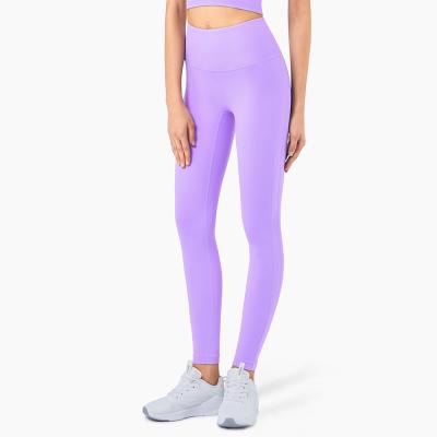 China Hot Sale Breathable Fitness Female Full Length Leggings Running Comfortable Pants And Formfitting Yoga Pants for sale