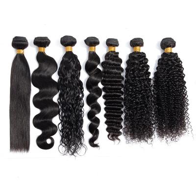 China Soft Smooth Thick Brazilian Hair Bundles Straight 10A Remy Unprocessed Virgin Brazilian Straight Hair Extensions Mink Hair Weaving Length for sale