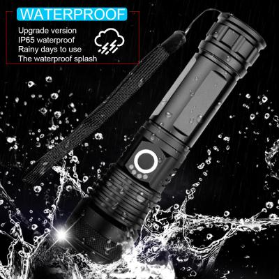 China XHP50 .2 Powerful Outdoor Camping Hiking Flashlight 5 Modes Zoom Waterproof Camping Outdoor Tactical Torch Led USB Rechargeable Flashlights for sale