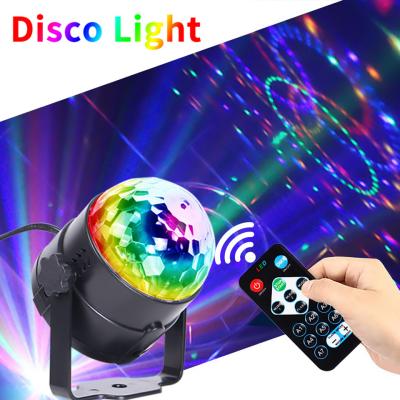 China Rotating LED Magic Ball Disco Ball DJ Party Lights 3W 3 LED RGB LED Christmas Stage Light Mini RG Wedding Laser DJ Disco Stage Light for sale