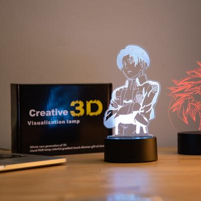 China Contemporary Custom Anime Acrylic Number Light USB Decor Lamp Light 3D Anime Cool Kid Child Gift Led Acrylic Night Light for sale