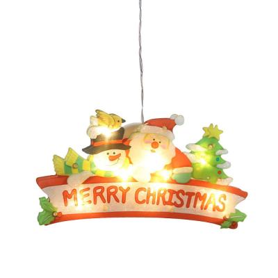 China Christmas Decorations Lights Christmas Window Lights Santa Claus Snowman Holiday Lighting Layout Christmas Decoration Light LED Sucker for sale