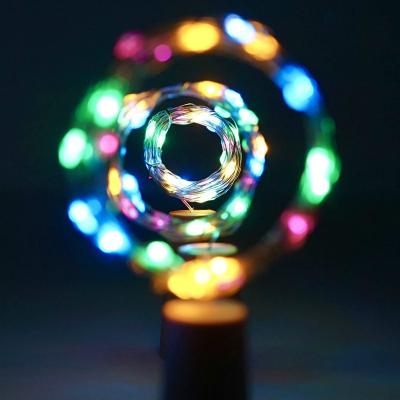 China Wine Bottle Lights Holiday Cork Lights String 20 LED Fairy Lights Battery Power Party Wedding Christmas Halloween Decoration Bar Bottle Lights for sale