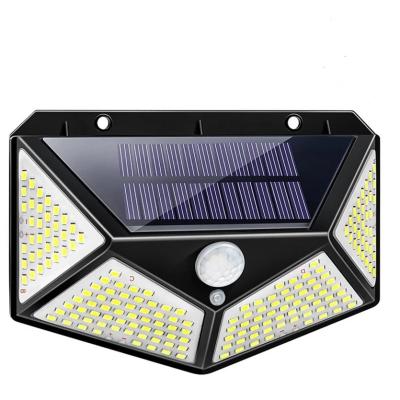 China Garden 180 100 LED Solar Light Outdoor Solar Powered Sunlight PIR Motion Sensor Light Waterproof for Garden Decoration for sale