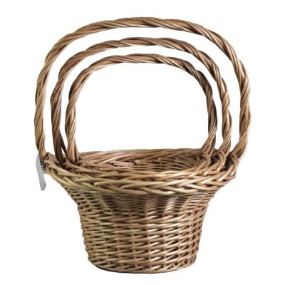 China China Fruit Baskets With Handles Willow Baskets For Picnic for sale