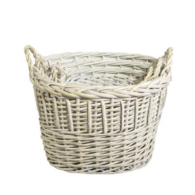 China Wholesale Handmade Woven Bread Basket Wicker Basket Picnic Decor From Europe for sale