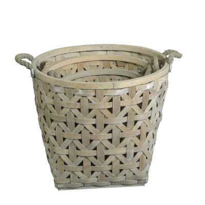 China Wholesale Handmade Woven Bread Basket Wicker Basket Picnic Decor From Europe for sale