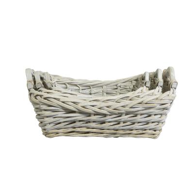 China Wholesale Handmade Woven Bread Basket Wicker Basket Picnic Decor From Europe for sale