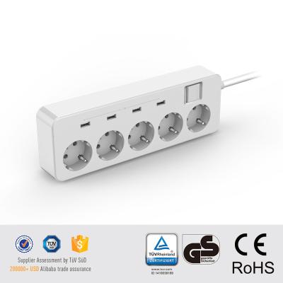 China For TV Factory Europe Power Socket USB Power Strip Extension Smart Socket For Mobile Phone for sale